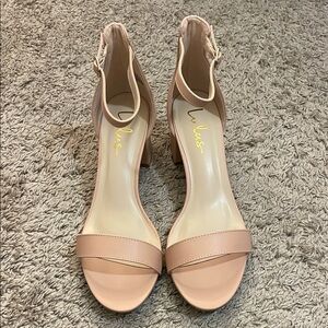 Lulu's Blush Heeled Sandals